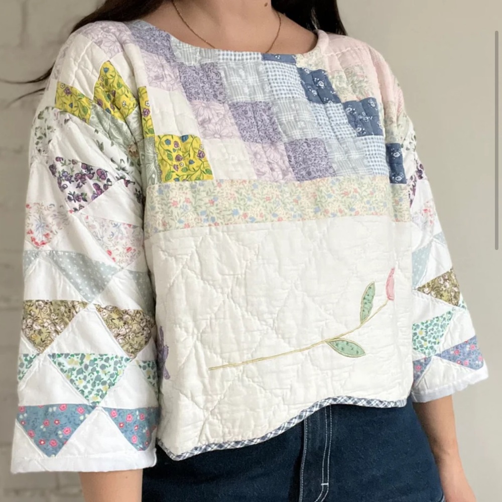 Patchwork Quilted Top M/L